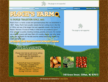 Tablet Screenshot of plochsfarm.com